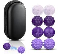8 Piezas Juguetes Magnéticos, Bolas Magnéticas de Silicona, Pelota Antiestres Juguetes Sensoriales,Juguete Sensorial de Silicona, Juguete Antiestrés y Ansiedad para Adultos y Niños (Verde) (Púrpura)