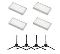 8 Piezas Kit de Recambio del Filtro de Cepillo Lateral, 4 filtros de robot aspirador Pro, 4 Cepillos Laterales, Compatible con Robot Aspirador, para Robot Aspirador Pro V3 V5