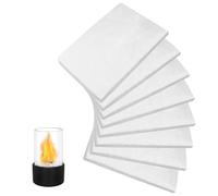 8 Piezas Lana de Ceramica Bioetanol, 30x20cm Esponja de Lana Cerámica Reemplazo Aislamiento de Fibra Cerámica para Fogatas de Mesa para Prolongar el Tiempo de Combustión