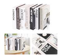 8 Piezas Libros Decorativos, Libros Decorativos Moda, Libros Decorativos Falsos, Libros de Decoracion de Interiores para Decoración del Hogar, Oficina, Mesa de Centro y Estantes