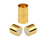 8 piezas/lote de cierres magnéticos de cobre cilíndricos de metal, cierres de hebilla magnéticos fuertes para la fabricación de joyas, collares, pulseras y conectores