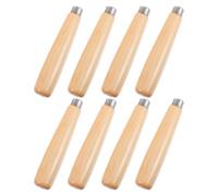 8 Piezas Mango de Lima de Madera Beige Ajuste y Agarre Ergonómico | Superficie Lisa sin Astillas, Diámetro Interior de 3mm, Metal y Madera, para Archivos y Herramientas