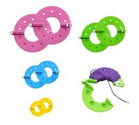 8 Piezas Máquina De Pompón, Herramientas De Fabricación De Pompones, Herramientas De Tejer Pompones, Tejer Pompones, Pompones Hechos A Mano Bricolaje, 4 Tamaños (3.5/5.5/7 Y 9 Cm) (Color aleatorio)