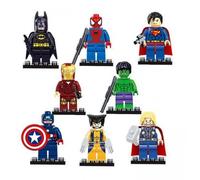 8 piezas Marvel Avengers Super Hero Comic Mini figuras Dc Minifigure regalo se adapta a Lego