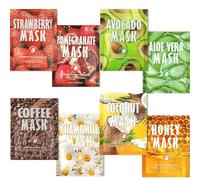 8 Piezas Máscara de Colágeno,Mascarilla Facial Hidratante,Daily Care Mascarilla Facial,Mejorar la piel áspera,Potencia la Luminosidad