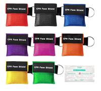 8 Piezas Mascarillas Respiratorias de Primeros Auxilios, 5,5 x 5 cm Llavero de Mascarilla Respiratoria, Mascarilla de Primeros Auxilios para RCP de PE, Mascarilla Respiratoria Perfect para Emergencias