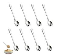 8 Piezas Mini Cucharas de Acero Inoxidable para Tarros de Especias,Cucharas de Postre 7.5cm,Cucharillas Postre,Cucharillas Cafe para Latte macchiato,para Especias,Miel,Sal,Café,Apto para Lavavajillas