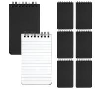 8 Piezas Mini Libretas Pequeñas,Libreta A7,Cuaderno de Bolsillo Negro Portátiles para Niños,Notizblock Liniert Klein,Cuadernos de Bolsillo A7 ,Notebooks para Escolares, Estudiantes, Profesionales