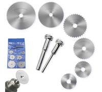 8 Piezas Mini Sierra Circular de Mano,Mini HSS Hojas de Sierra Circular,accesorios de herramientas rotativas Hojas de taladro de disco, para Cortar Madera Plástico Metal Piedra