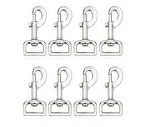 8 Piezas Mosquetón Giratorio, Gatillo Giratorio Ganchos, Gancho de Seguridad Giratorio, Mosquetón Gatillo Ganchos, Gancho de Resorte Giratorio, para Correa de Perro, Montañismo, Equipaje