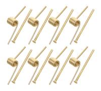 8 Piezas Muelles de Repuesto, Acero Inoxidable, V Tipo | Piezas Pequeñas Doradas, Uso en Manualidades y Taller, para Mecanismos de Pinza y Horquilla