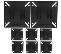 8 Piezas Negro Soporte de Pared para Monitor de 14 a 24 Pulgadas de Hierro | Perfil Delgado, y Ajuste de Ángulo Rotación Multidireccional, para Oficina y Puesto Doméstico