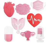 8 Piezas Notas Adhesivas Divertidas De Enfermera Sticky Notes,Blocs De Notas Autoadhesivas De Tema Médico Para Registros,Sticky Notes,Regalos Para Enfermeras,Pads De Memos Para Escuelas,Oficina