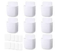 8 Piezas Organizador Mando a Distancia, Soporte Mando Pared a Distancia, Puerto De Carga Incluido En La Parte Inferior, Viene Con 8 Pegatinas Que No Dejan Marcas, Mando a Distancia Soporte De Pared