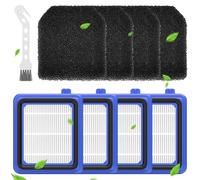 8 Piezas para AEG QX7 Aspiradora Filtros Kit, para AEG QX6 QX7 QX8-2 ASKW1 Filtro de Reemplazo, con 4 Filtros Premotor+4 Filtros Higiénicos Lavables+1 Cepillo de Limpieza, para Contra Polvo Fino