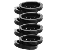 8 Piezas para Triturador de Basura de Cocina Negro | Silicona y Plástico Flexibles, Ajuste Detrás del Grifo, Limpieza Fácil para Fregadero y Cocina