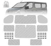 8 Piezas Parasol para Parabrisas Reemplazo para 2015-2024 Renault Trafic SWB, para Vivaro 2014-2018, para NV300 2014-2021, para Talento 2016-2020, 100% Oclusión