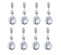 8 Piezas Peso Mantel, Pesos Pesados De Cristal De Cristal, Perchas, Colgantes para Mantener Cortinas, Cortinas De Ducha, Jardín