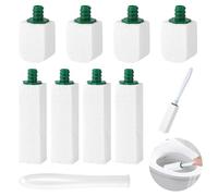 8 Piezas Piedra Pomez para Limpieza WC, 2 Formas Piedra para Limpiar Sarro WC, Cleaning Block WC con 1 Mango, Colgante Piedra Pomez para Pies para Baño, WC, Cocina