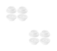 8 piezas Piezas de Costura para Máquina Singer 51113-456, blanco | Plástico Resistente al Desgaste, Repuesto de Doble Cabezal, 4,45x4,45x1,6cm para Costura Doméstica