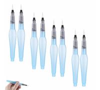 8 Piezas Pinceles de Agua Lápices de Acuarela con Depósito de Agua Rellenable Rotuladores de Acuarela Recargables para Acuarele Artistas Caligrafía
