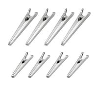 8 Piezas Pinzas Bolsas Alimentos de Acero Inoxidable,2 tamaños de 8 cm y 11,5 cm,Acero Inoxidable Clips de Cierre Para Bolsas,para Galletas, Café, Pan, Bolsas de Refrigerios