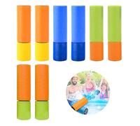 8 Piezas Pistolas de Agua Set, EVA Pistola de Agua para Niños, Colorida Pistola de Agua de Espuma para Niñas, Niños, Piscina, Playa, Jardin, Fiesta, Juego al Aire Libre (4 Colores)