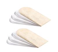 8 piezas Plantilla for aumentar la altura interior Almohadillas for los dedos del pie del tacón alto Plantillas for zapatos for hombres Medias almohadillas Plantillas invisibles for aumentar Plantilla