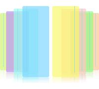 8 piezas profesionales de dislexia superposiciones de lectura de colores y líneas | Reglas de seguimiento de lectura para estrés visual, dislexia, síndrome de Irlens y TDAH