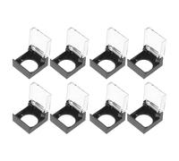 8 Piezas Protector de Botón Pulsador 16mm, Plástico Negro | Cubierta Desmontable para Lavadora y Lavavajillas, Evita Pulsaciones Accidentales, Ayuda Infantil