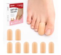8 piezas Protector dedo gordo pie - Bukihome Punteras de Silicona para Dedo Gordo，Juanetes, Callosidades, Dedos en Martillo, Tapones de Silicona en Gel Suave，Small Size