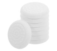 8 Piezas Protectores Circulares de Silicona de Color Claro | Instalación Adhesiva Rápida, Evita Deslizamientos, Uso en Camas y Patas Metálicas, para Vivienda Alquilada