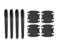8 Piezas Protectores para Manilla de Coche para Toyota Prius c 2017-2019, Adhesivos Protección Fibra de Carbono Manija de Puerta de Coche Pegatinas Película Protectora