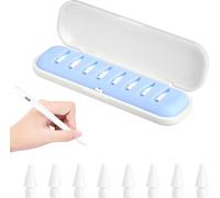 8 Piezas Puntas para Apple Pencil 1/2 y Apple Pencil Pro/USB C, Puntas Compatible con Apple Pencil 1 y 2 Generación, Alta Sensibilidad Puntas de Lápiz para iPad Pro Punta de Repuesto Pom Nibs Tips