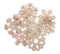 8 Piezas Recortes Navideños de Madera Redondos 9,9cm | Adornos Blancos Beige, Tallado Hueco Circular, Colgantes Mini para Invierno, Dormitorio y Paredes