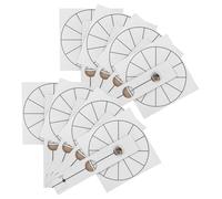 8 Piezas Regla de Posicionamiento Diy, Papel Blanco | Marcas Precisas, Colocación Uniforme, Montaje Rápido, para Decoración del Hogar y Proyectos de Manualidades
