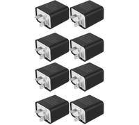 8 piezas Relé de Intermitencia LED para Motocicleta DC12V 21W×2 3,4W | Plástico y Cobre, Plug And Play, Protección contra Sobrecarga y Polaridad Inversa, Negro