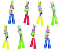 8 Piezas Saltar Para Niños, 2m Deportiva Ajustable, Cuerda Saltar para Niños, Grupos para Saltar la Cuerda,Cuerda de Saltar Arco Lris para Varios Jugad