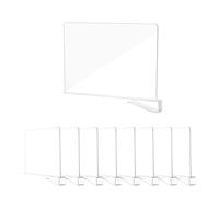 8 Piezas Separador de Estantería en Acrílico Transparente - Organizador de Bolsos para Armarios, 30 x 20 cm, Separador Multifuncional para Armarios, Muebles y Estanterías