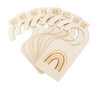 8 Piezas Separadores de Madera para Ropa de Bebe,Divisor de Armario para Ropa de Bebé en Tallas 50-92,Desde Recién Nacidos hasta 24 Meses (Madera)