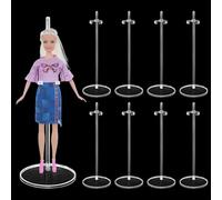 8 Piezas Soporte de Exhibición de Muñecas Acrílico, Soportes para Muñecas Soportes de Muñecas Soporte de Exhibición para Muñecas de 9-11 Pulgadas para Estante de Muñeca, Peluche, Ultraman