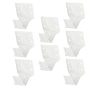 8 Piezas Soporte de Montaje de Cortina de Hierro Blanco | Instalación Fácil y Fiable, Aplicación Versátil para Persianas y Sistemas de Protección Solar, Interior