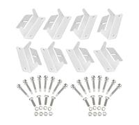 8 Piezas Soportes Z de Placas Solares de Aleación de Aluminio Soporte de montaje Montaje de Panel Solar en Tejado, con Tuercas y Tornillos para RV Barco de Casa Montado Off Grid Techo