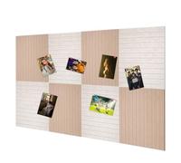 8 piezas Tablero de Anuncios de Fieltro Autoadhesivo 30x30cm Tablero de Corcho de Pared Felt Bulletin Board para Dormitorio y Oficina Decoración de pared (2 colores)
