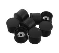 8 Piezas Tapa de Pimentero Manual Núcleo Cerámico, Plástico Negro | Repuesto Reutilizable para Botellas de Especias, Molienda Manual, Apto para Sal Gruesa y Cocina Diaria