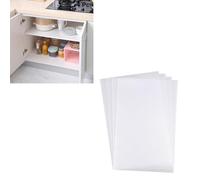 8 Piezas Tapete Antideslizante para Refrigerador Y Cajones, Manteles Individuales De Mesa, Revestimiento para Estantes Y Gabinetes, 45X29Cm, Transparente Blanco
