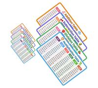 8 Piezas Tarjetas de Matemáticas, PVC, Aprendizaje