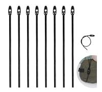 8 Piezas Tensor Equipaje 50cm, Tensor Elástico, Gomas Elásticas con Ganchos Ajustables para Bicicletas, Motos, Camping, Lonas y Portabicicletas, Correas Resistentes de Látex y Nailon para Carga Viajes