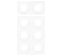 8 Piezas Topes de Puerta Adhesivos Transparentes de Silicona