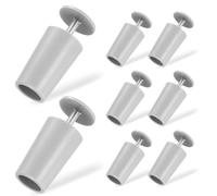 8 Piezas Topes para Persianas 44mm, Topes Persianas Gris, Topes Plástico, Parada Persianas para Láminas Persianas Exterior Repuestos